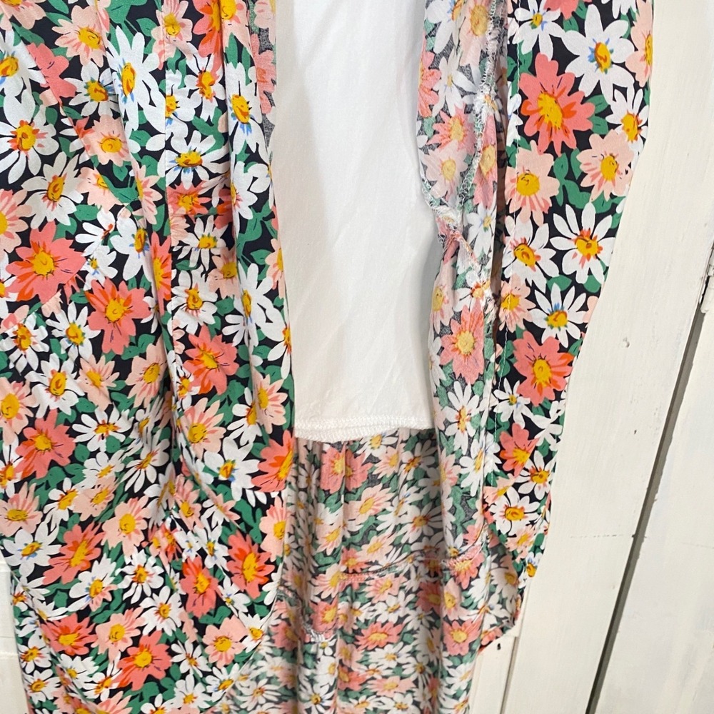 Prettygarden Cottage Country Midi Skirt Size‎ Large Hi-Low Lined Flowy Airy - Picture 10 of 10